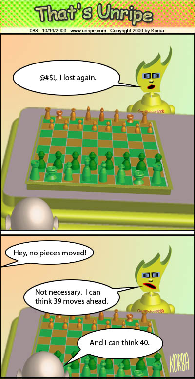 cartoon 88, 40 moves ahead